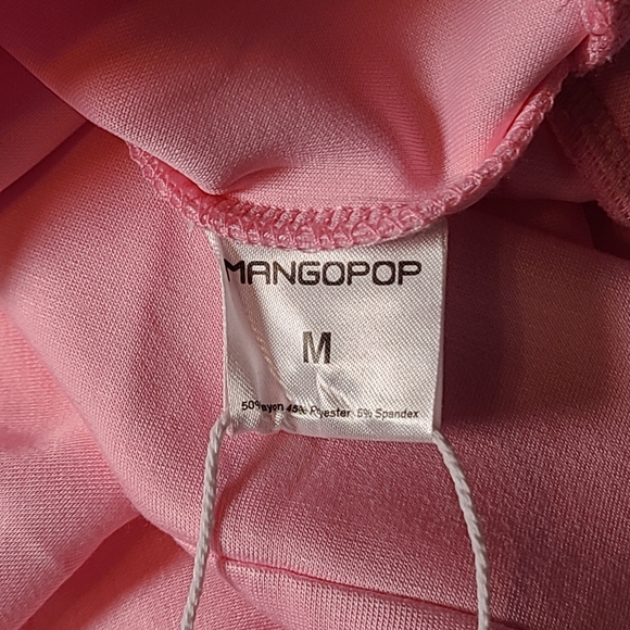Mangopop Pink Women's Half-Zip Versatile Pullover NWT Medium Kangroo Pockets - Picture 11 of 12